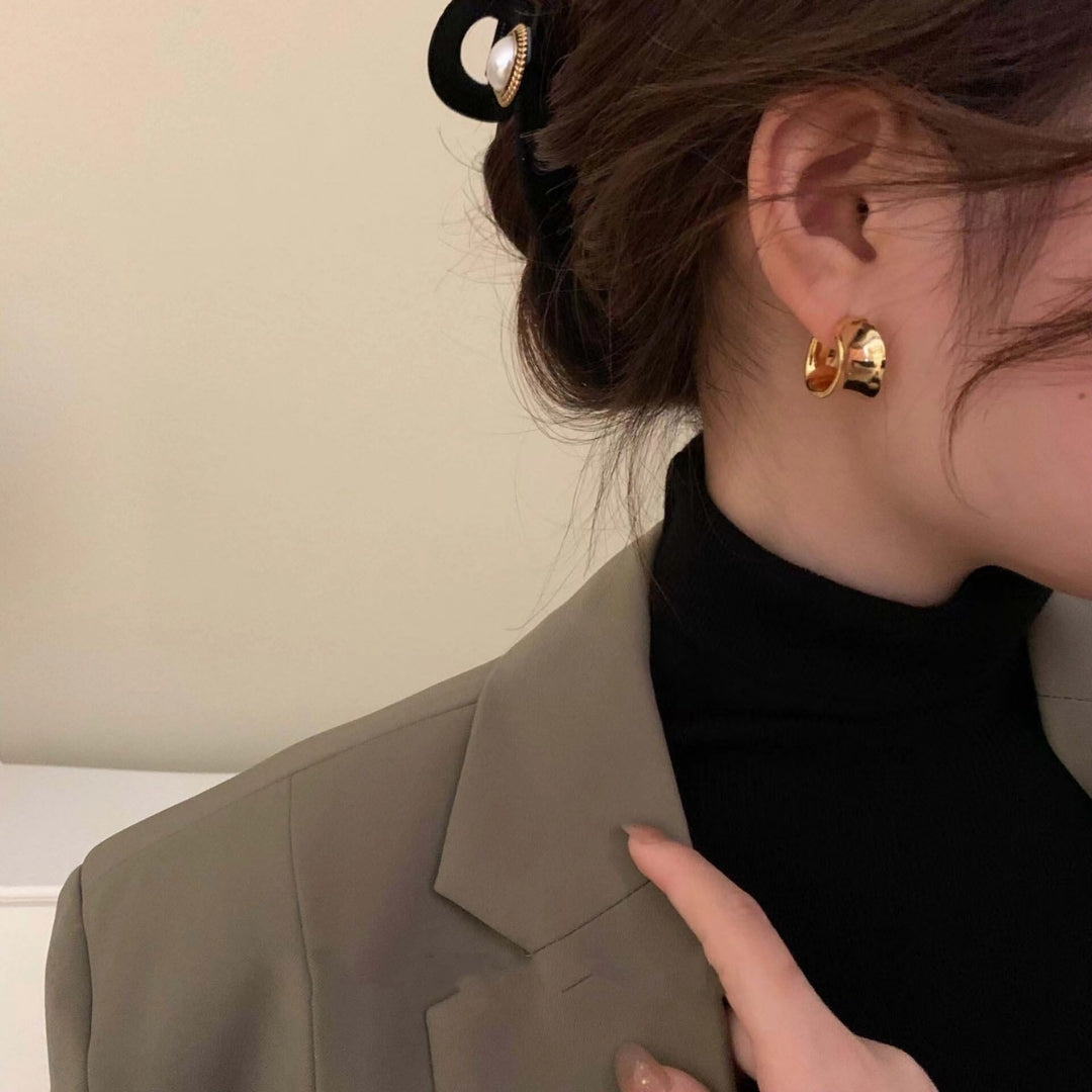 Sculptural Hoop Earrings