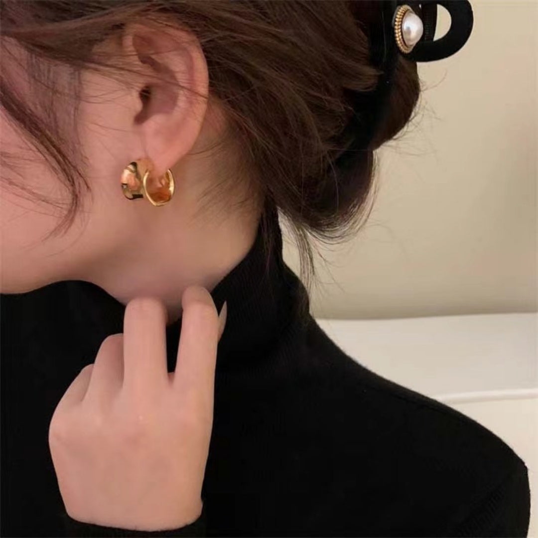 Sculptural Hoop Earrings