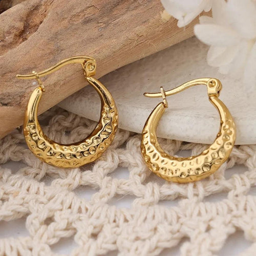 Bling-Tarnish Hoops Earrings
