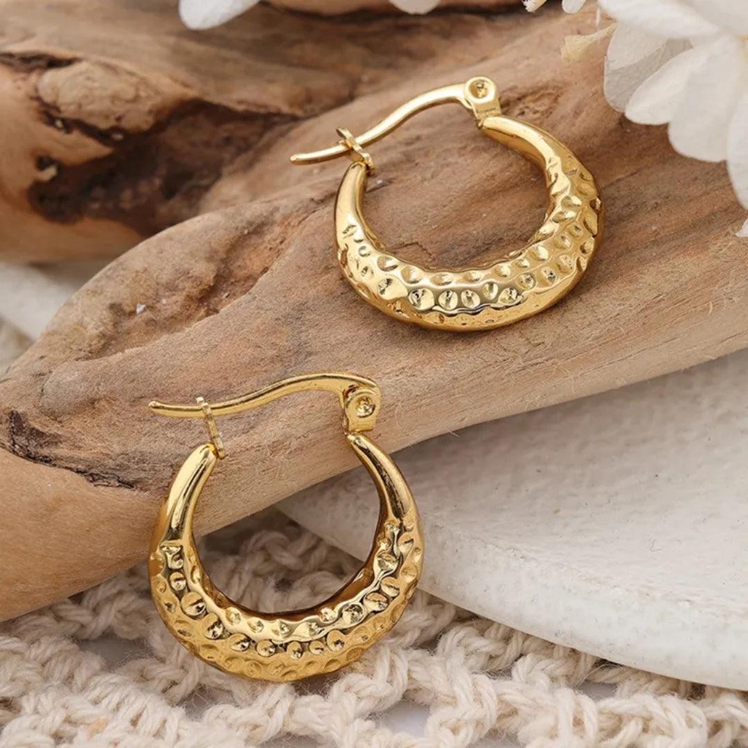 Bling-Tarnish Hoops Earrings