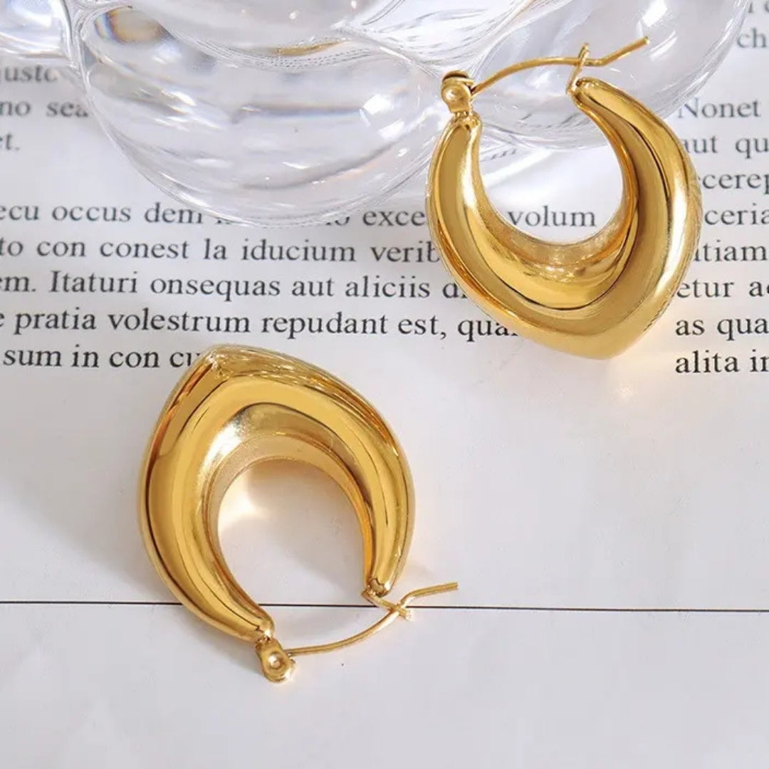 As Pretty As Gold Hoop Earrings