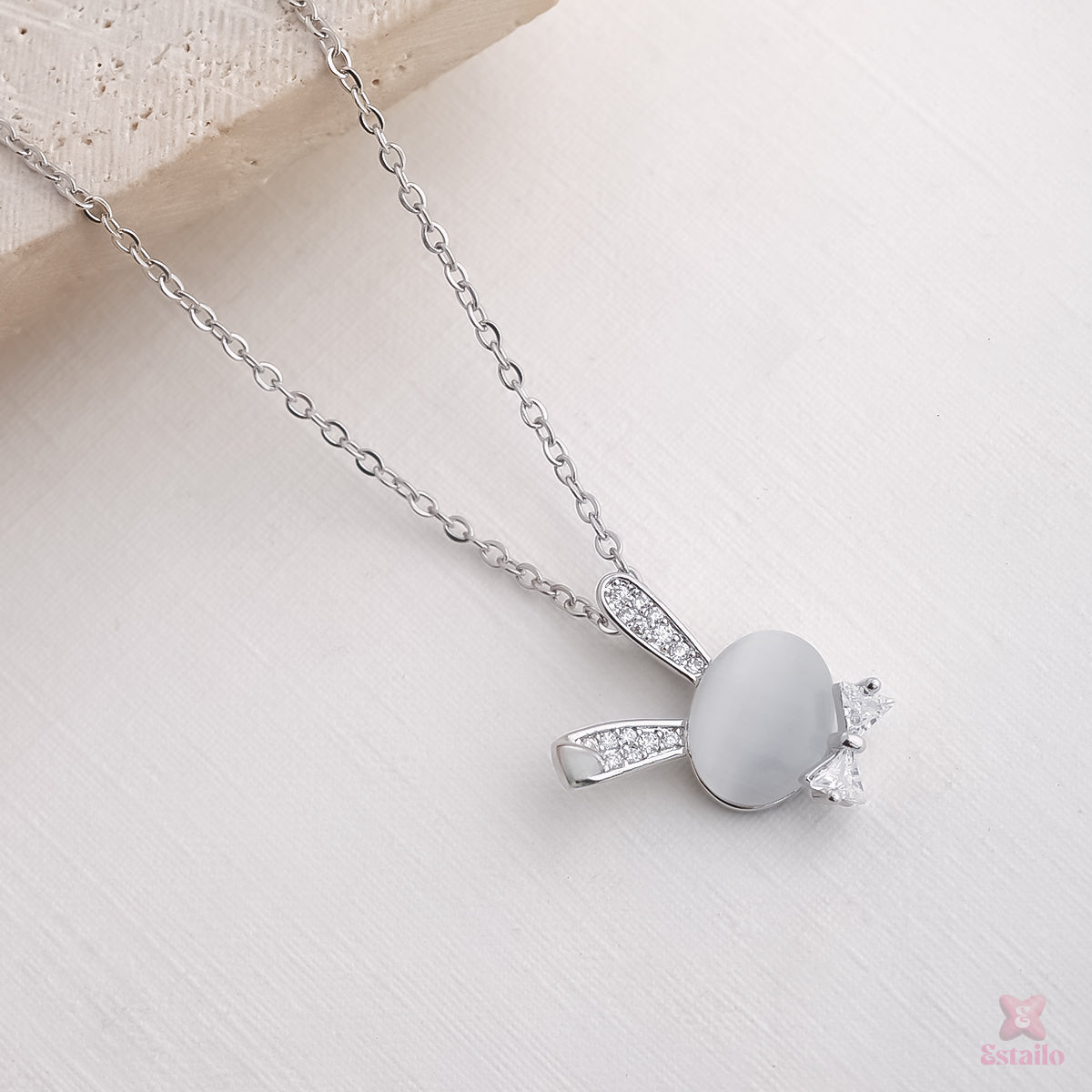 Moonbeam Bunny Necklace