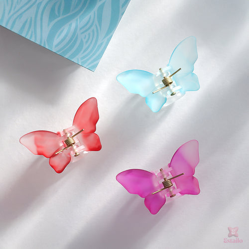 Mini Butterfly Hair Claw (pack of 3)