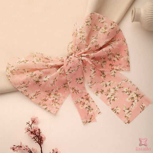 Dainty Bow Scrunchie Hair Clip