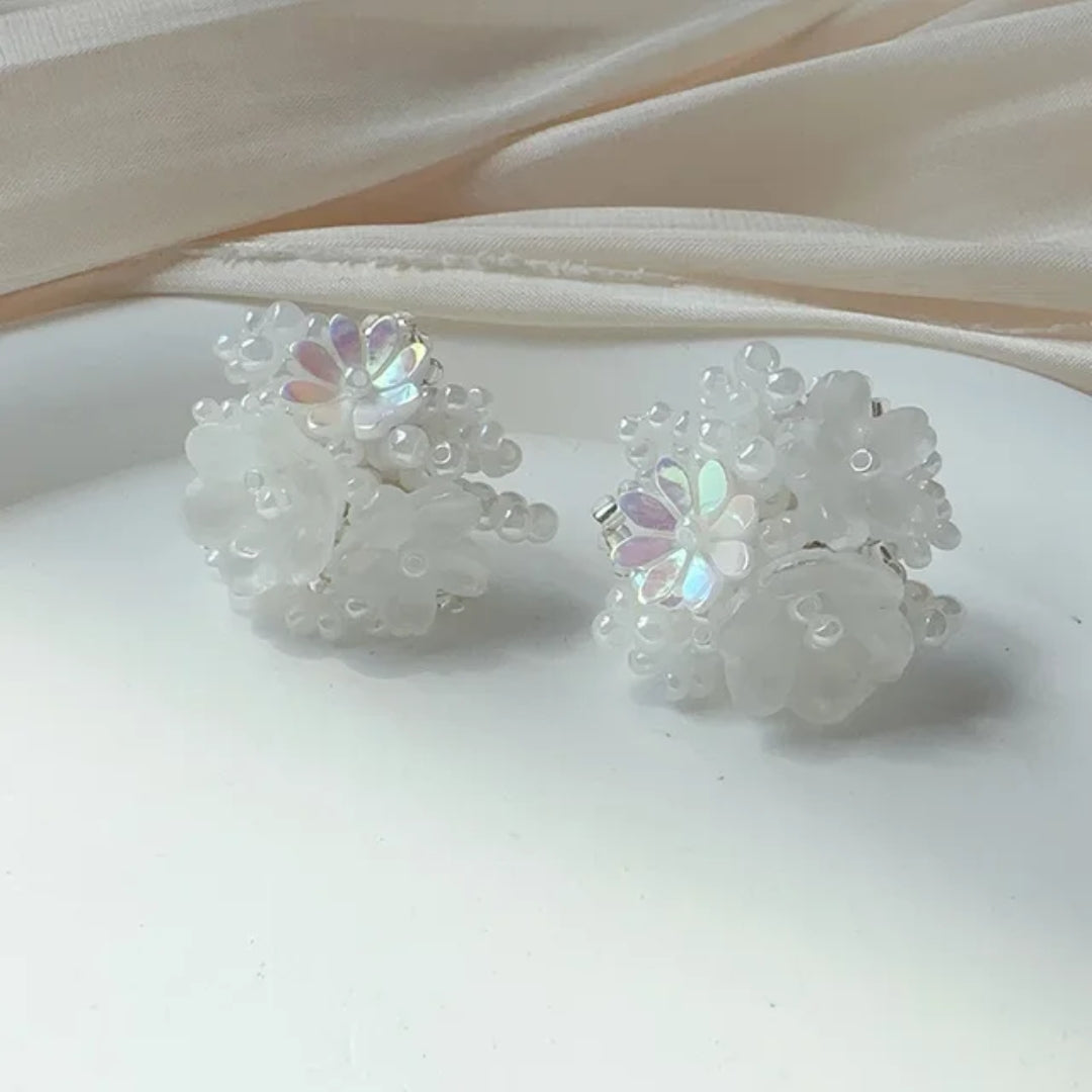 Ivory Zing Bloomers Earrings