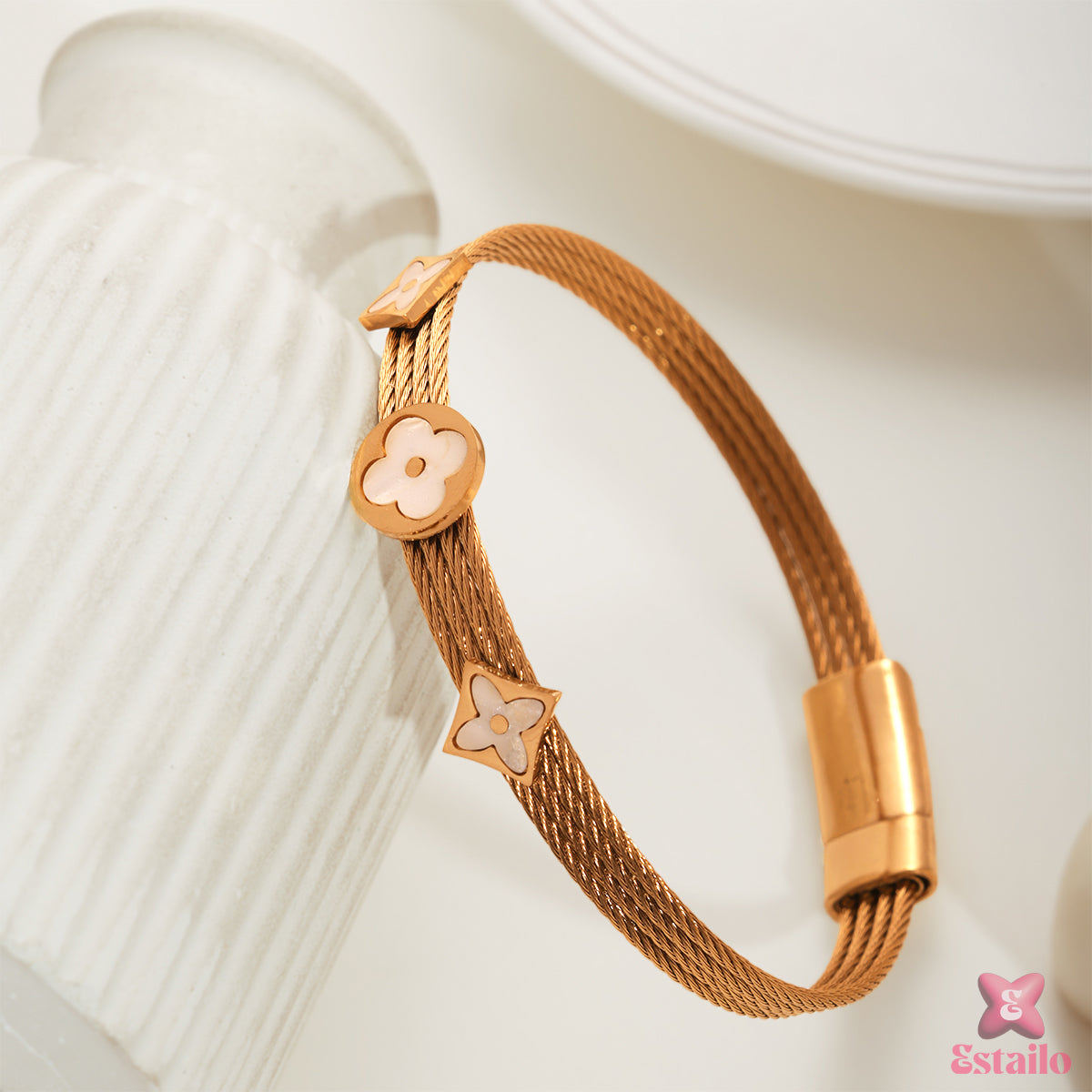 Glam Crush Ivory Bracelet