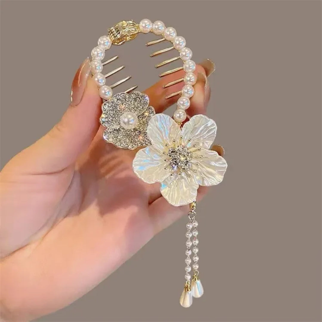 Pearl Flower Hair Clip