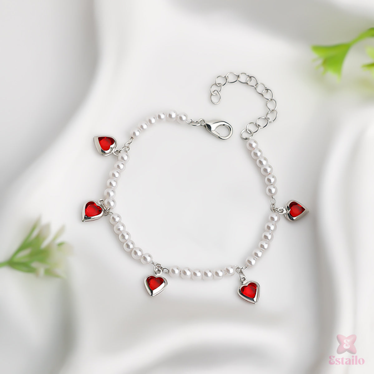 Forever Heart Pearl Bracelet