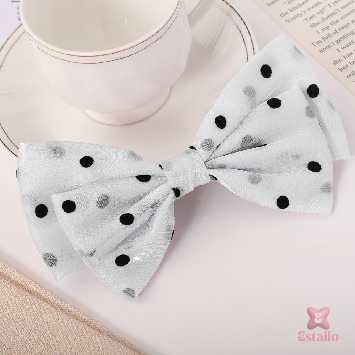 Classic Polka Bow Clip
