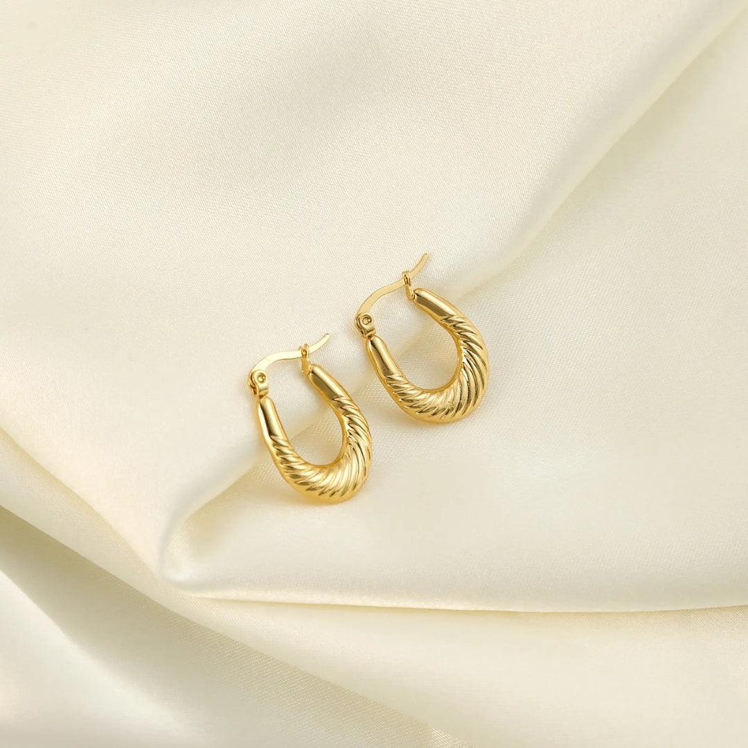 Golden Goddess Hoops Earrings