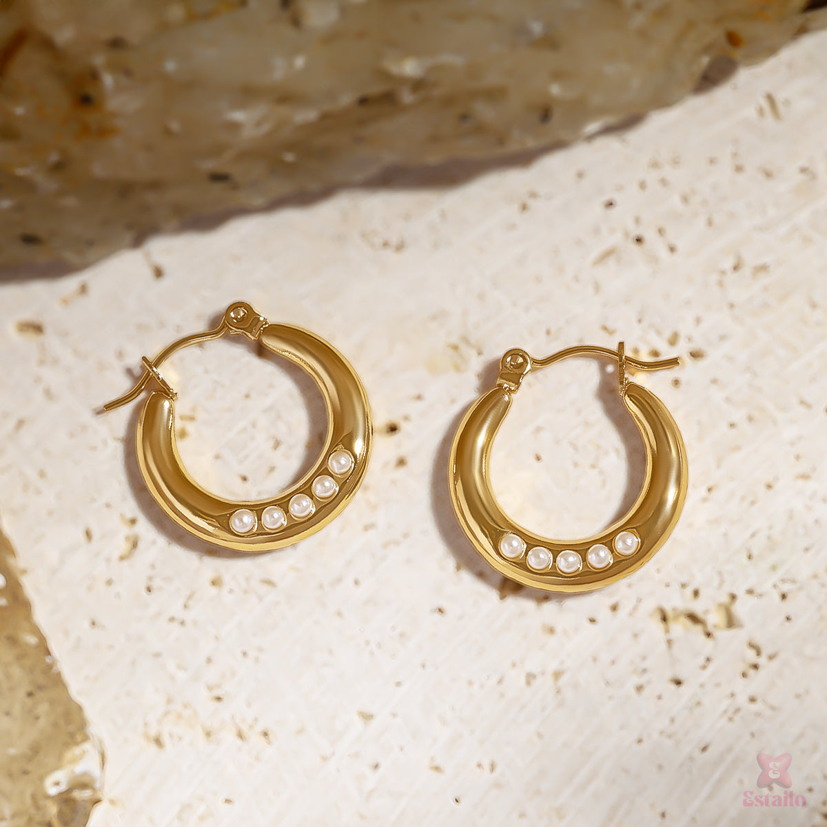 Golden Stay Hoops Earring