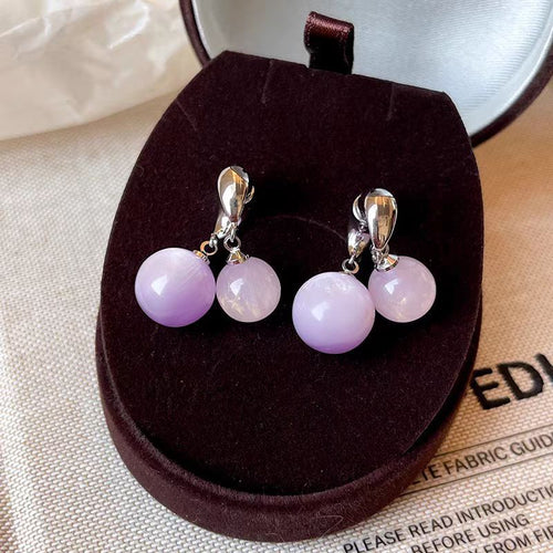 Lavender Orb Earrings