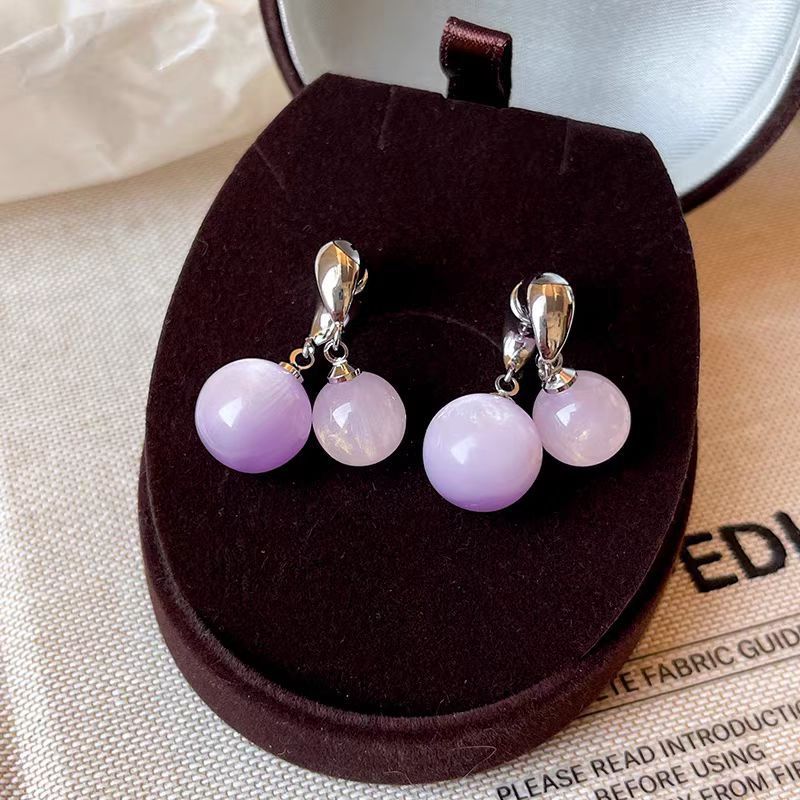 Lavender Orb Earrings