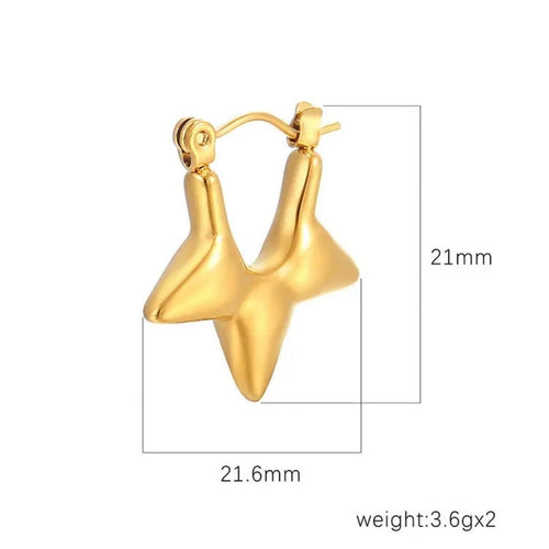 Starry Delight Hoops Earrings