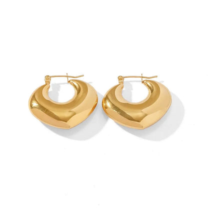 As Pretty As Gold Hoop Earrings