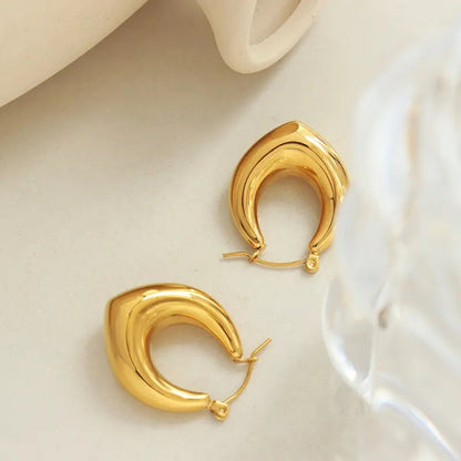 As Pretty As Gold Hoop Earrings