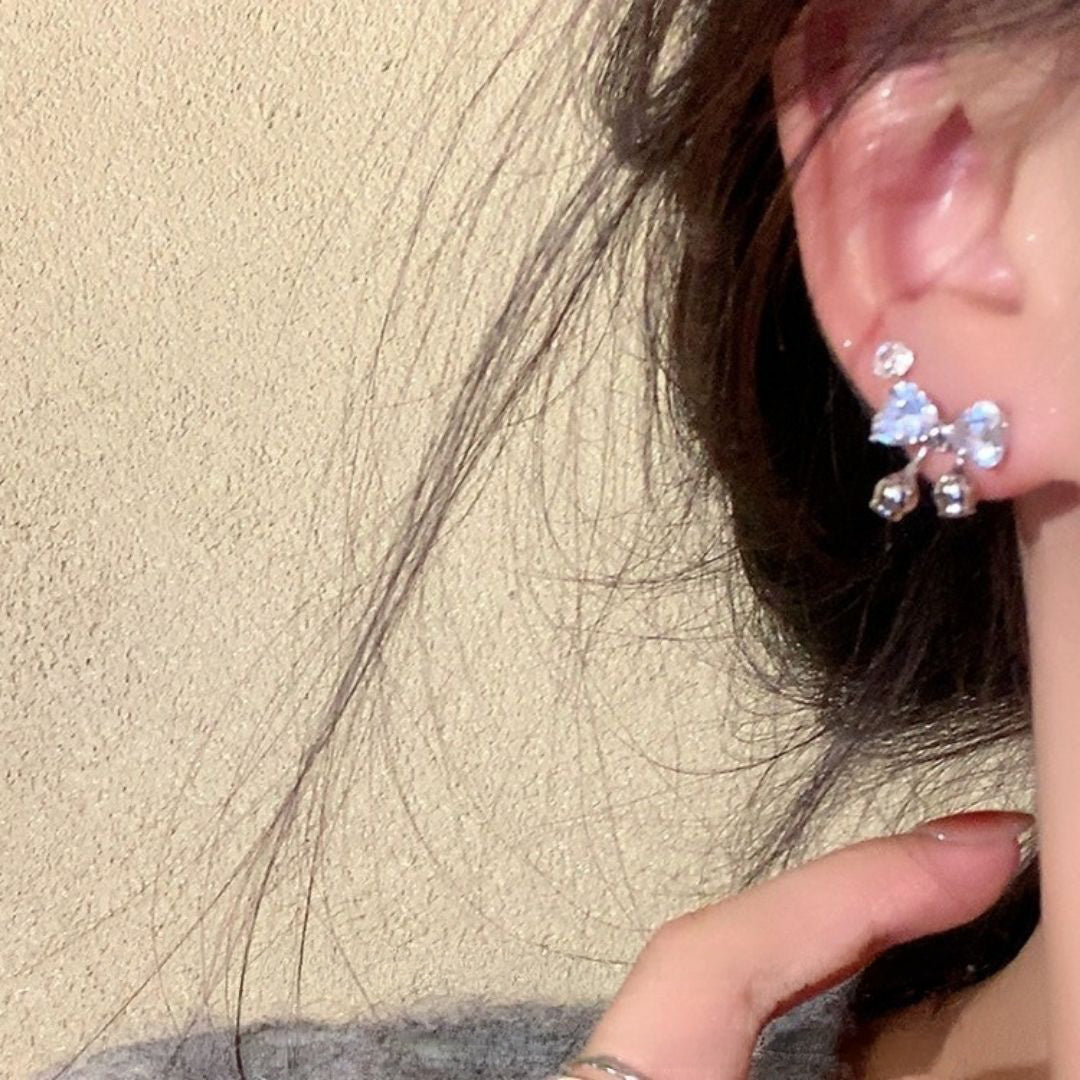 Stardust Bell-Bow Earrings
