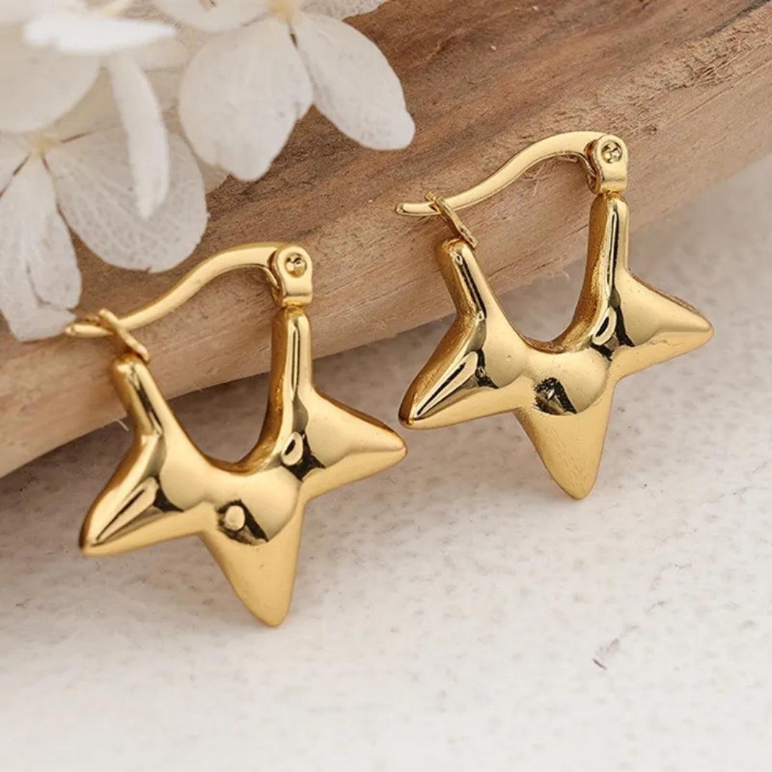 Starry Delight Hoops Earrings