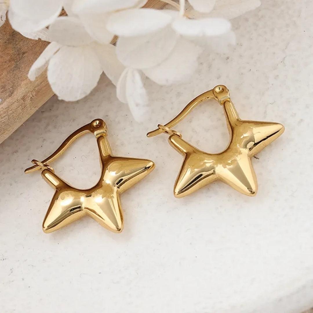 Starry Delight Hoops Earrings