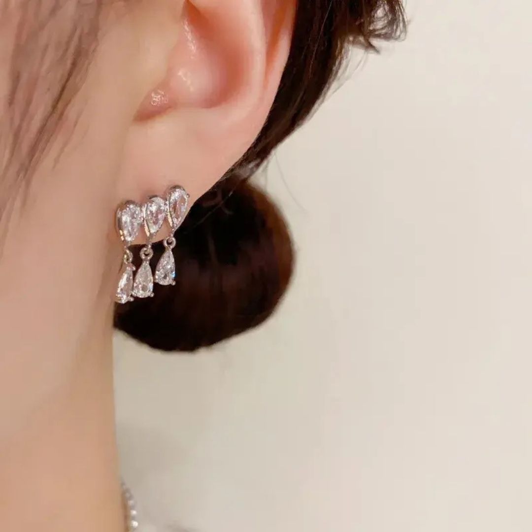 Sleek Prism Climbers Earrings