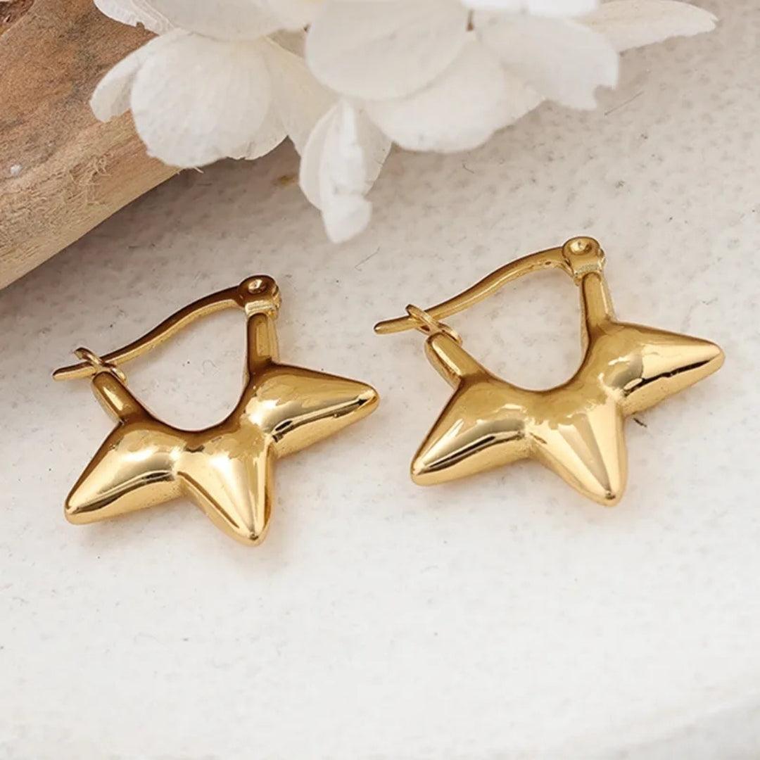 Starry Delight Hoops Earrings