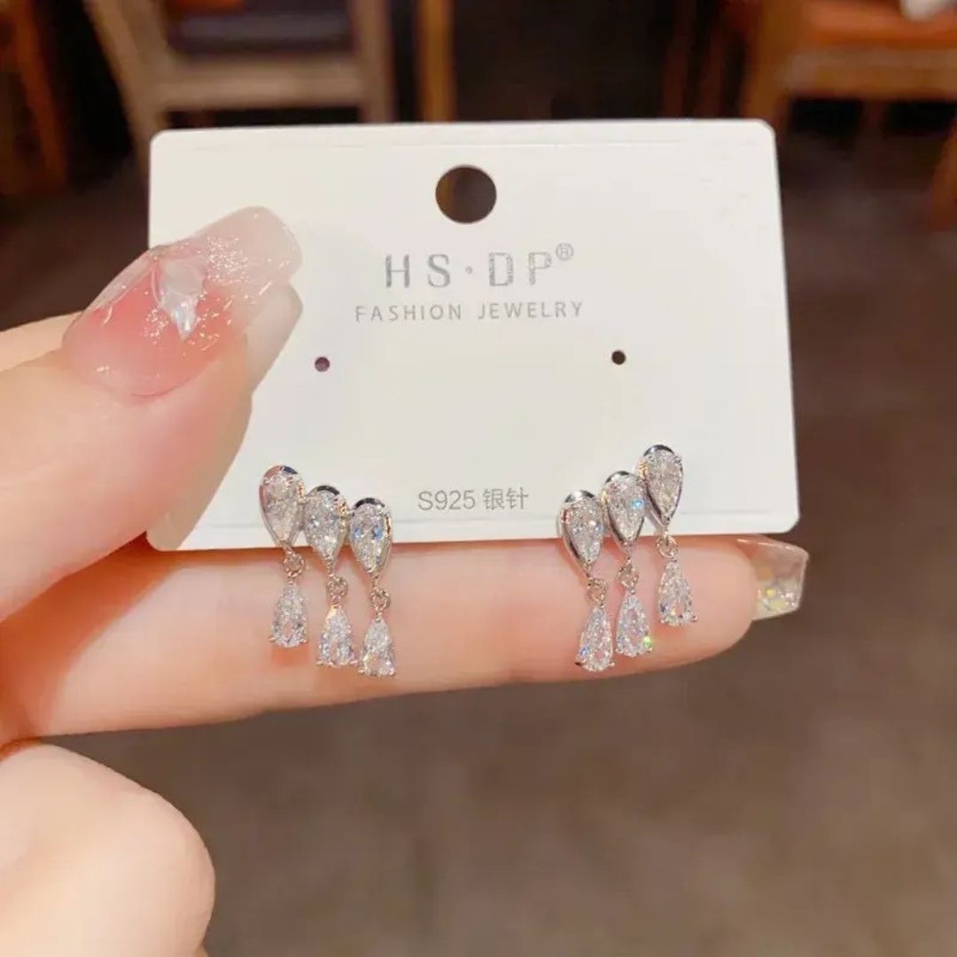 Sleek Prism Climbers Earrings