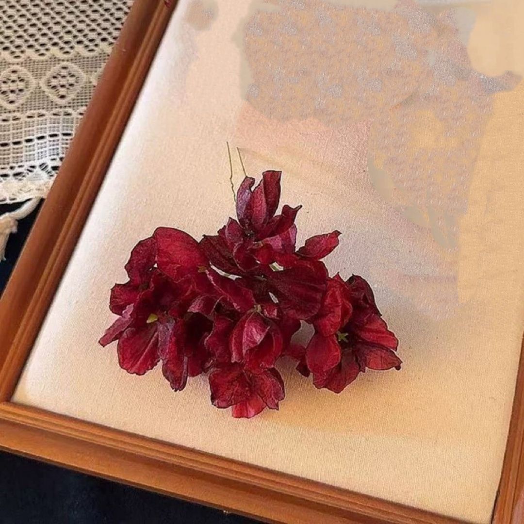 Crimson Orchid Hair Pin