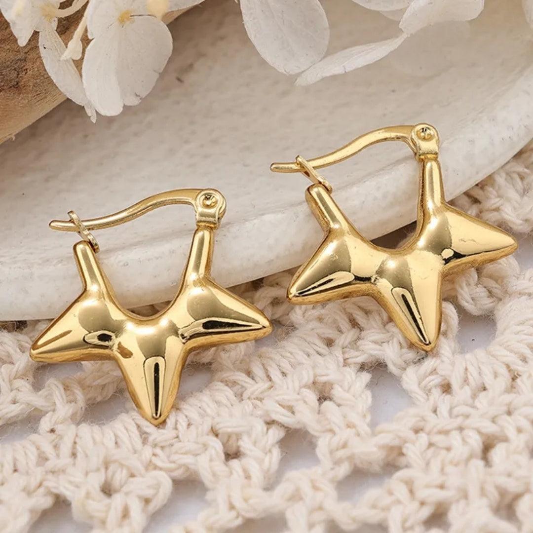 Starry Delight Hoops Earrings