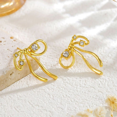 Shinny Twirl Knot Earrings