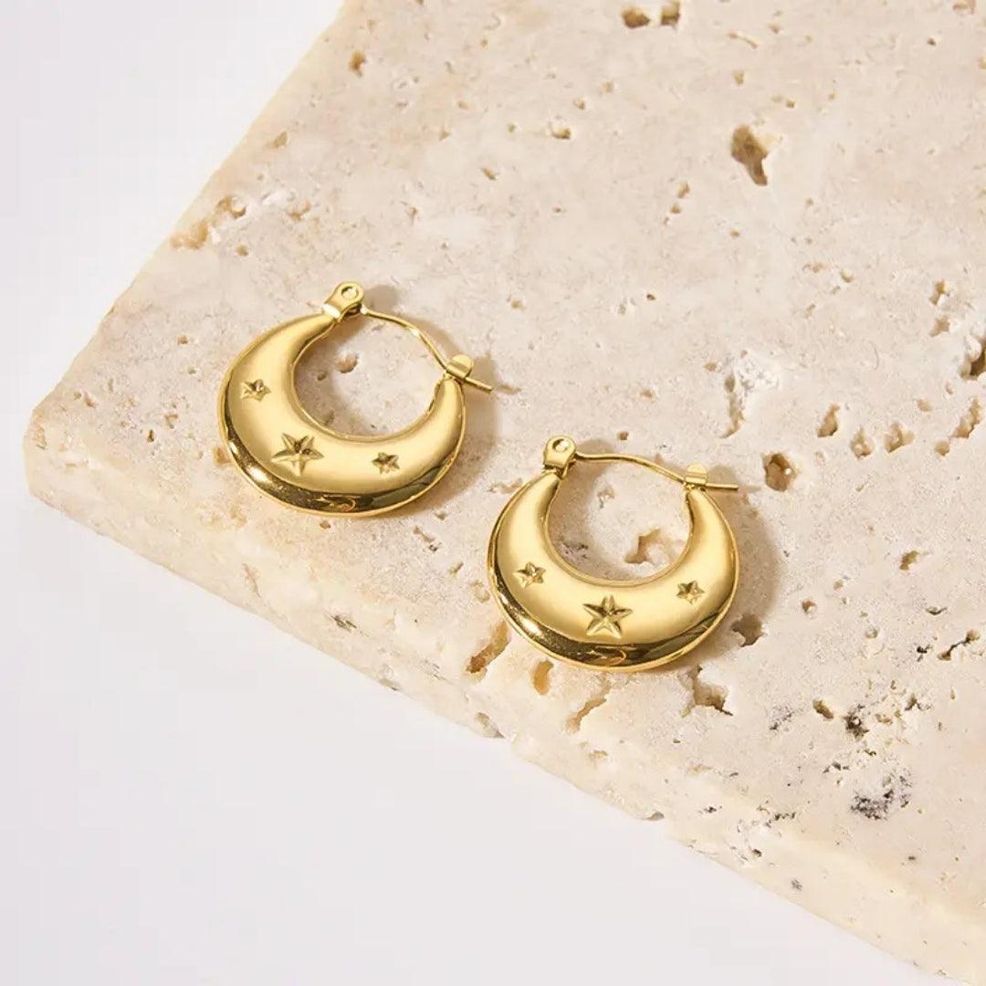 Anti tarnish Hoops Earrings