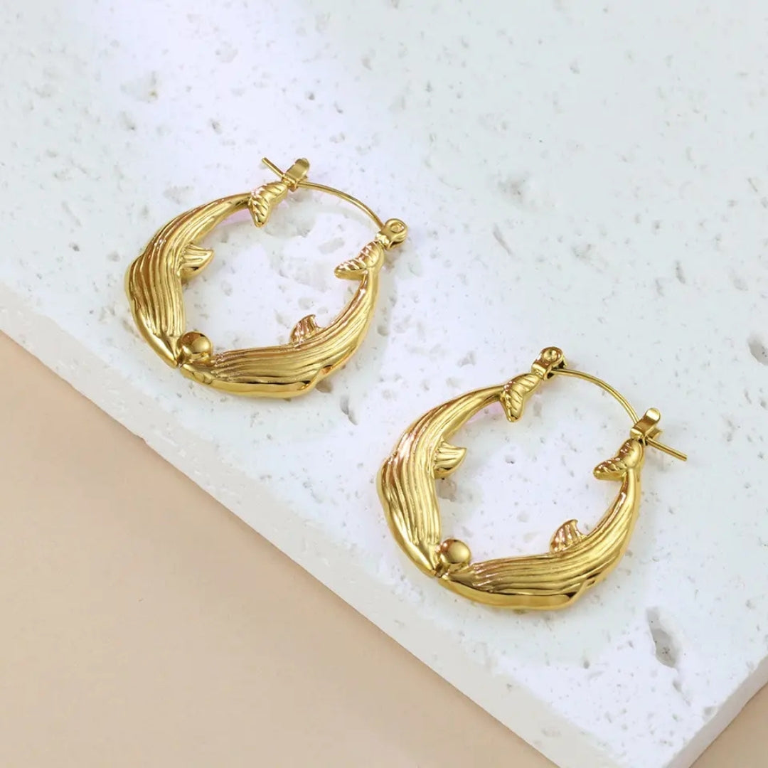 As Pretty As Gold Hoop Earrings