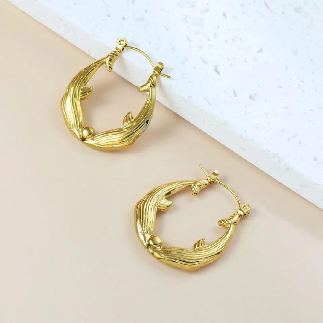 As Pretty As Gold Hoop Earrings