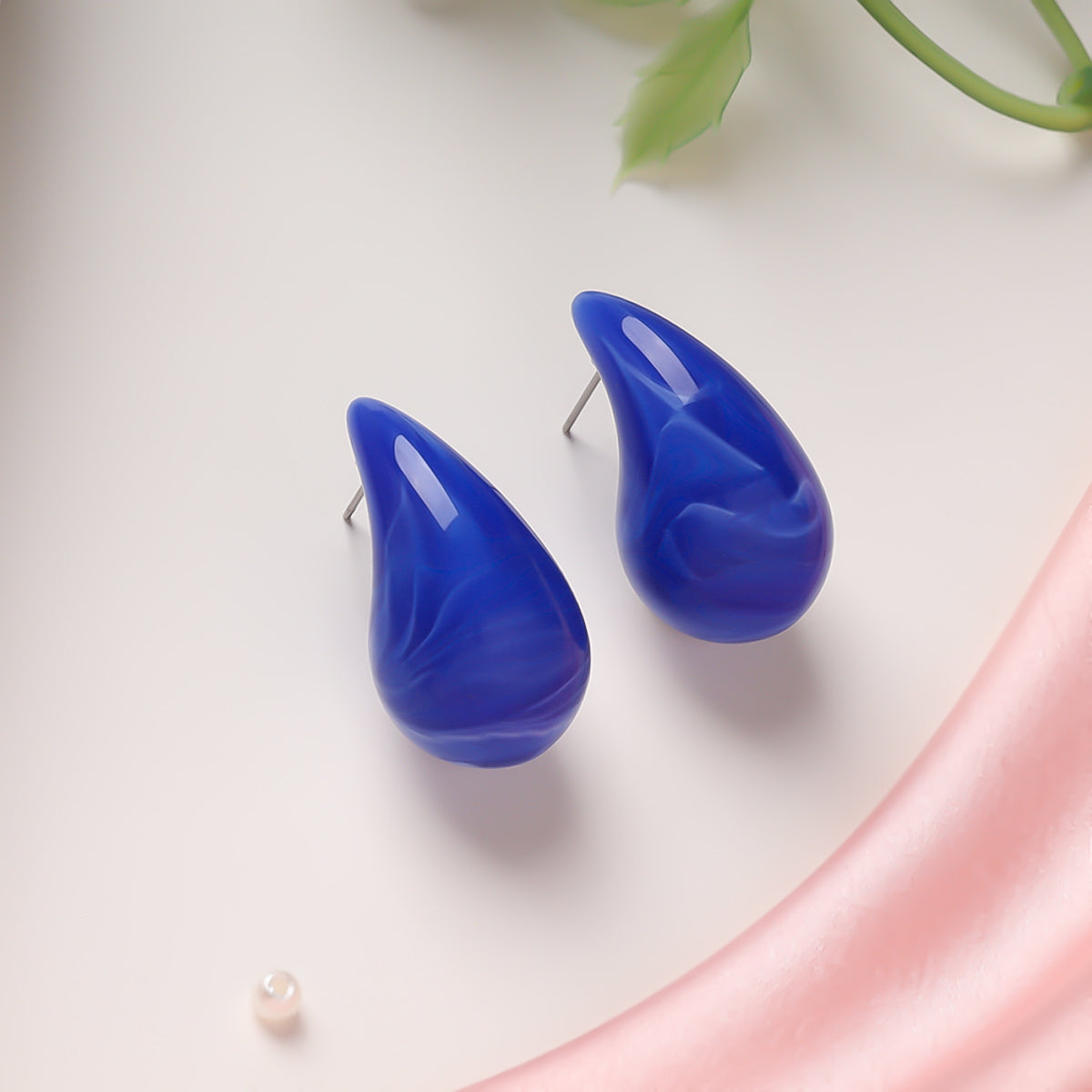 Drop Celestial Blue Stud Earrings