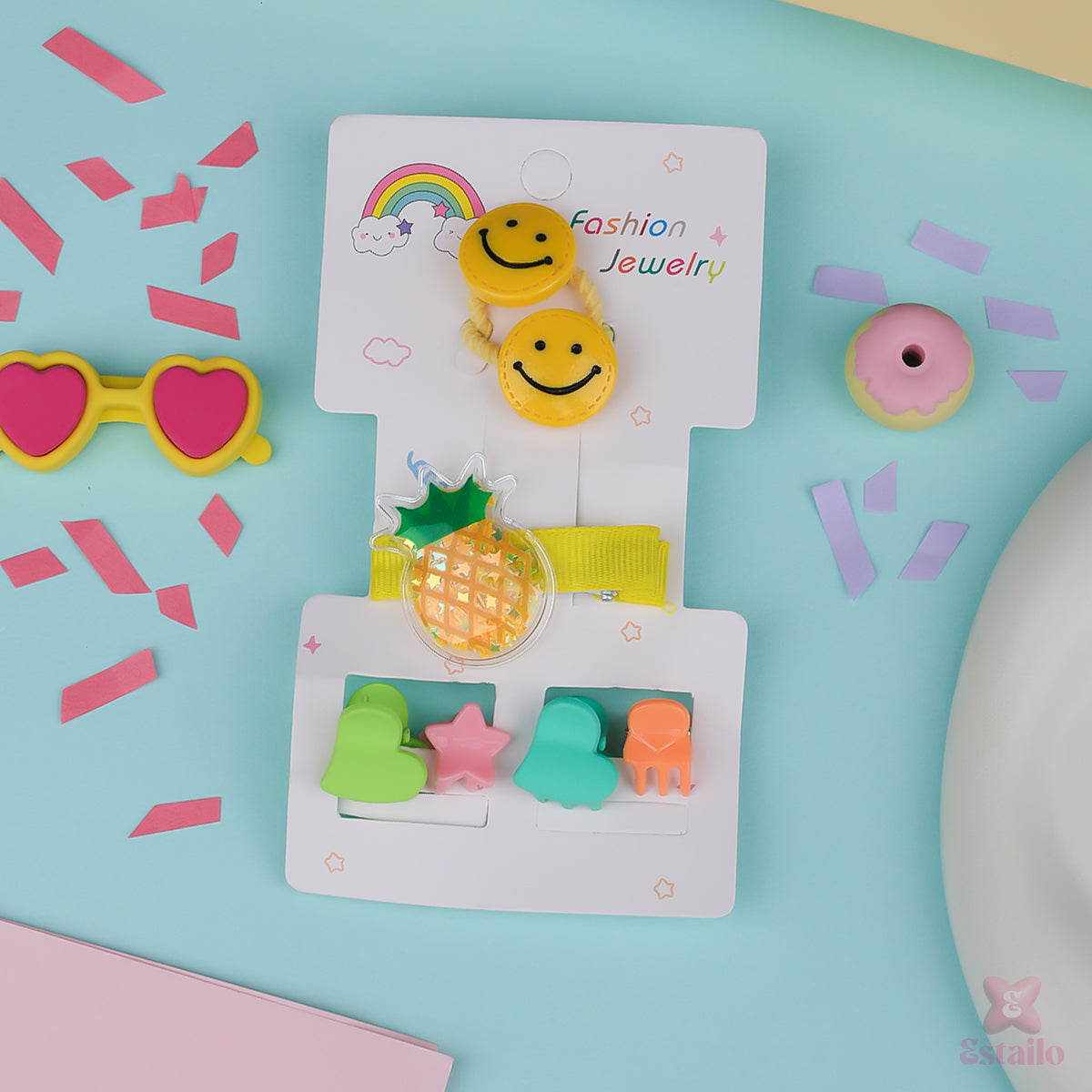 Pine Pop Smiley Accessories Combo for Kids