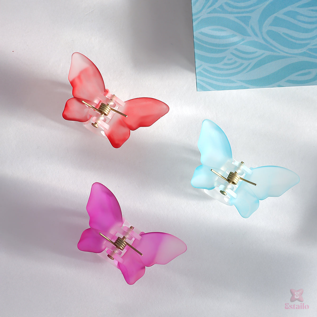 Mini Butterfly Hair Claw (pack of 3)