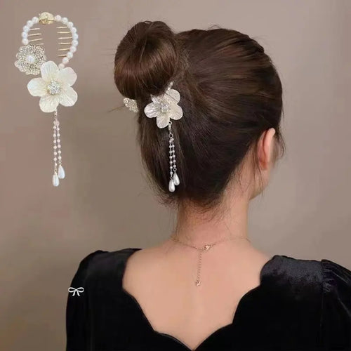 Pearl Flower Hair Clip