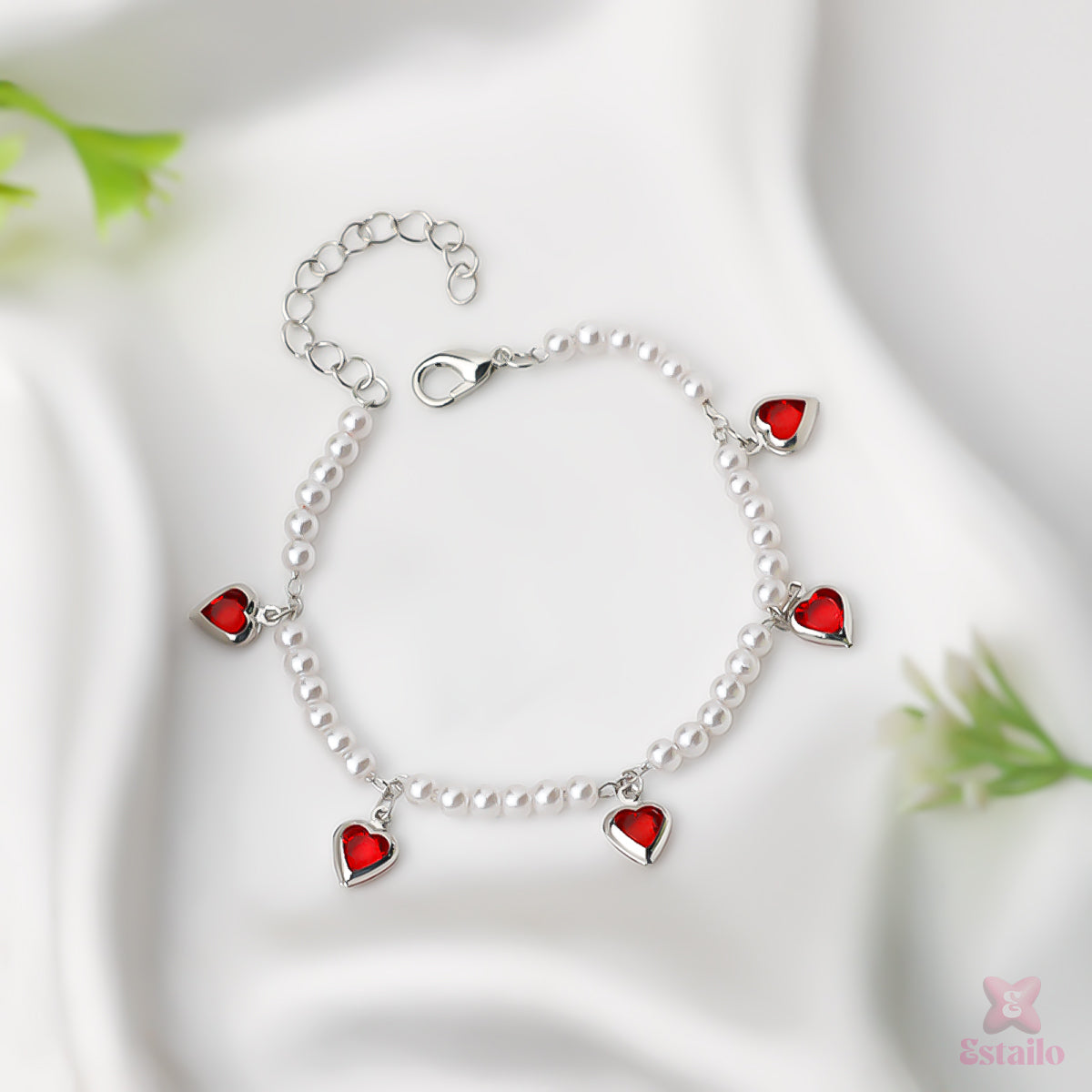 Forever Heart Pearl Bracelet