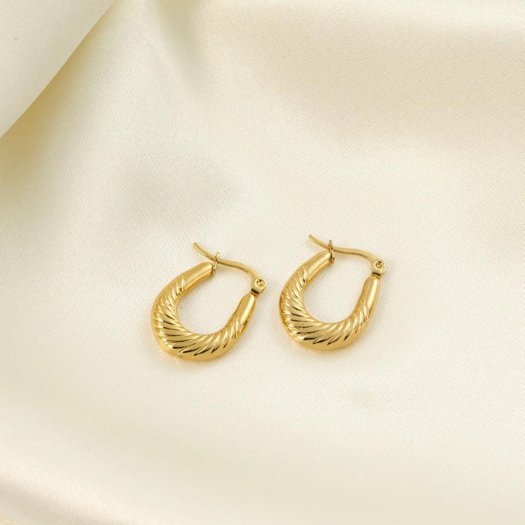 Golden Goddess Hoops Earrings