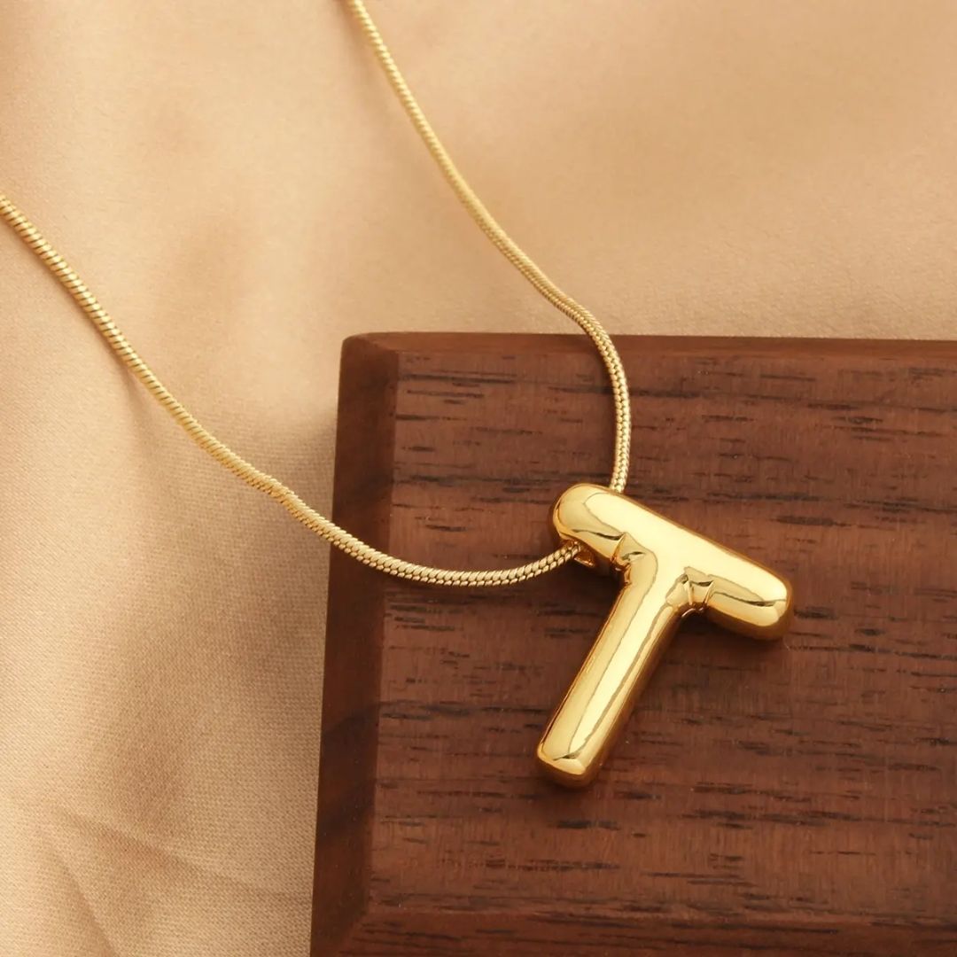 Chunky Initial T Necklace