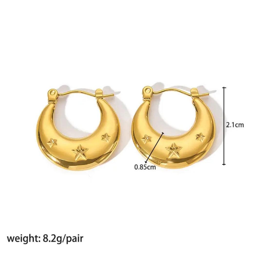 Anti tarnish Hoops Earrings