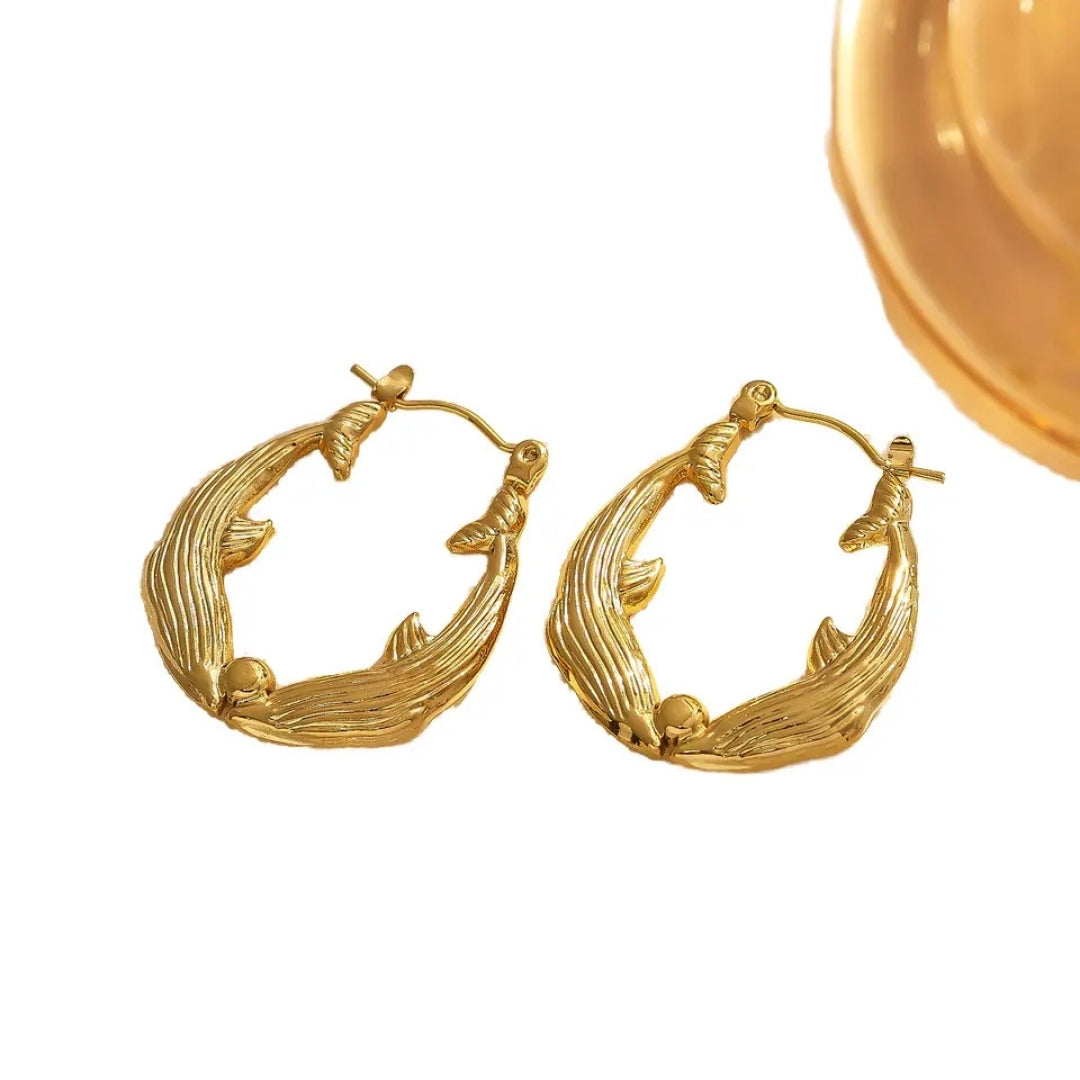 As Pretty As Gold Hoop Earrings