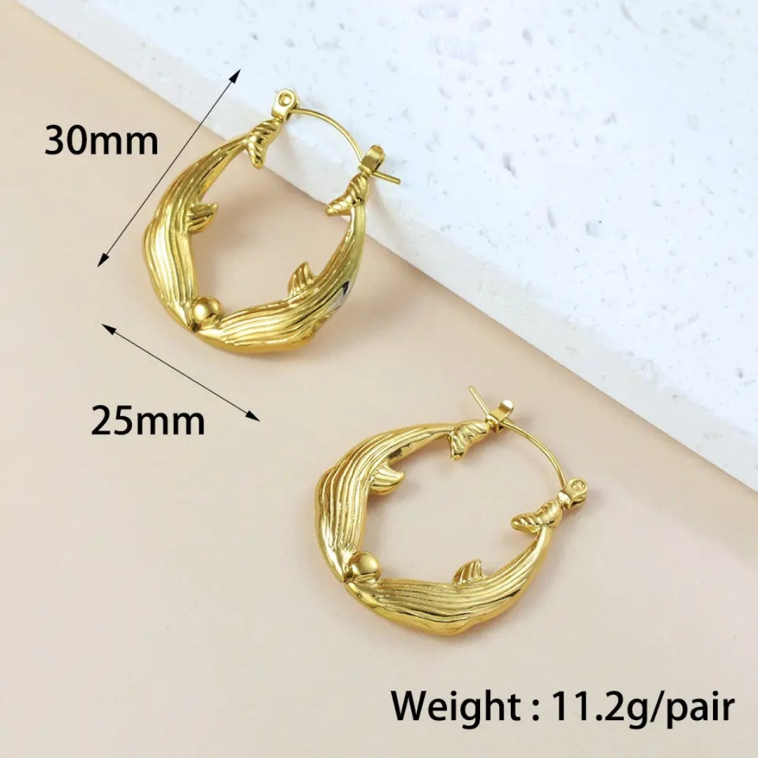 As Pretty As Gold Hoop Earrings