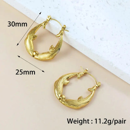 As Pretty As Gold Hoop Earrings