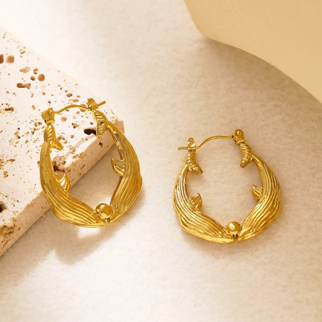 As Pretty As Gold Hoop Earrings