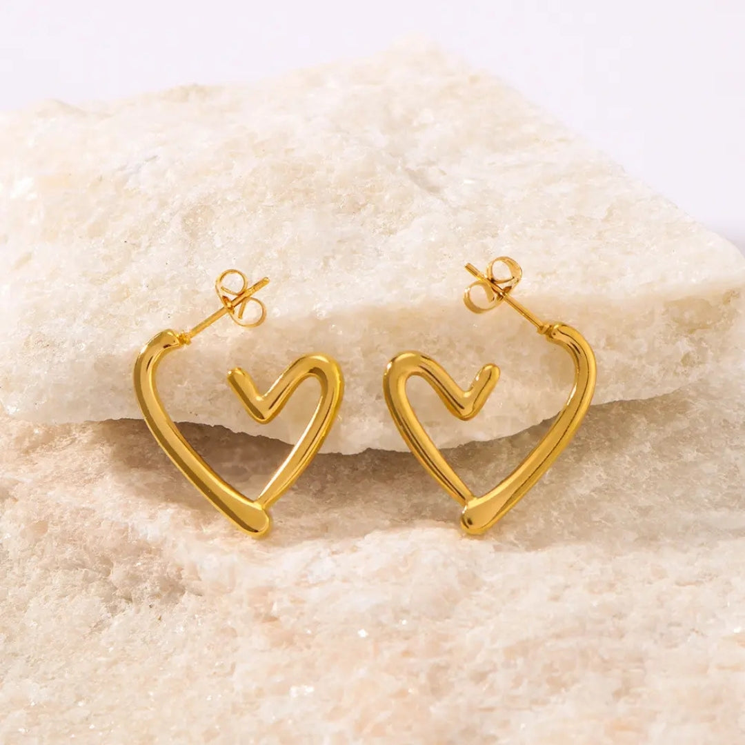 As Pretty As Gold Hoop Earrings