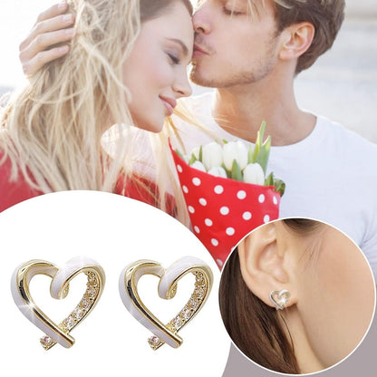 Bling Blogger Heart Earrings