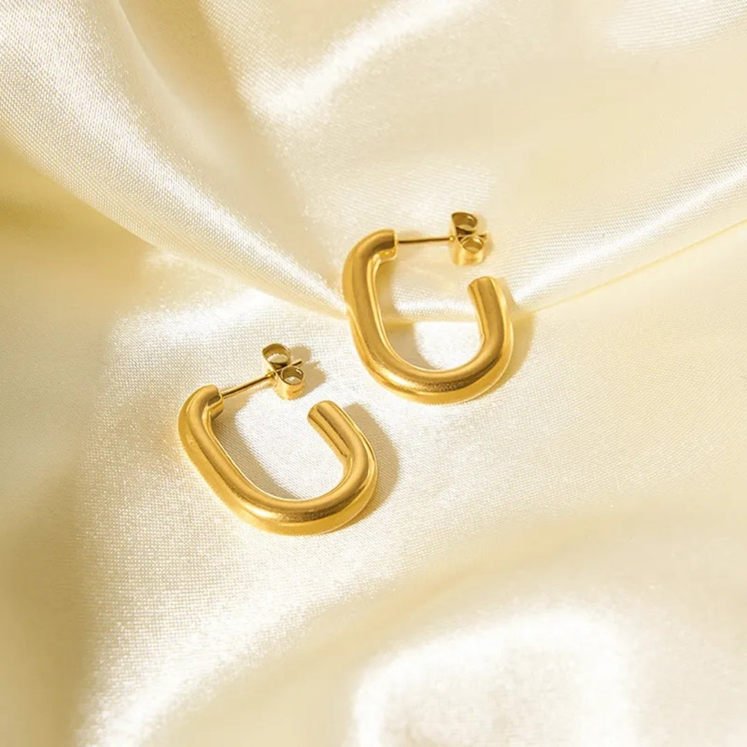 As Pretty As Gold Hoop Earrings