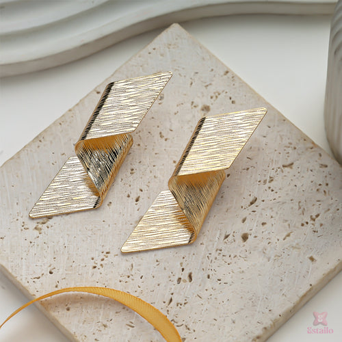 Golden Geometry Earrings