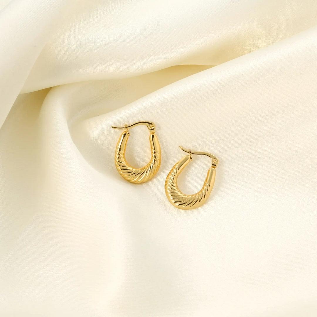 Golden Goddess Hoops Earrings