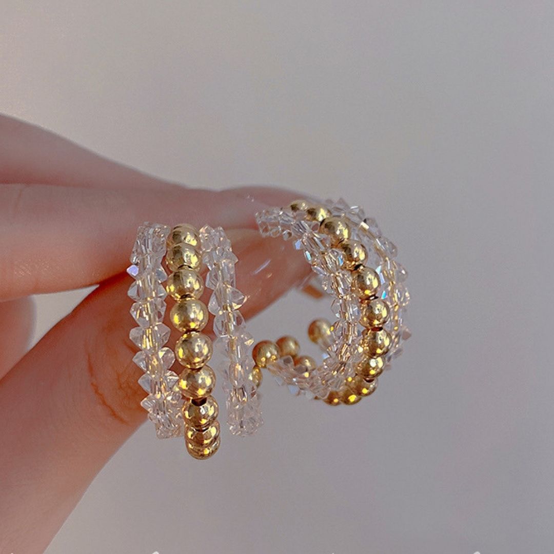 Chunky Caviar Loops Earrings